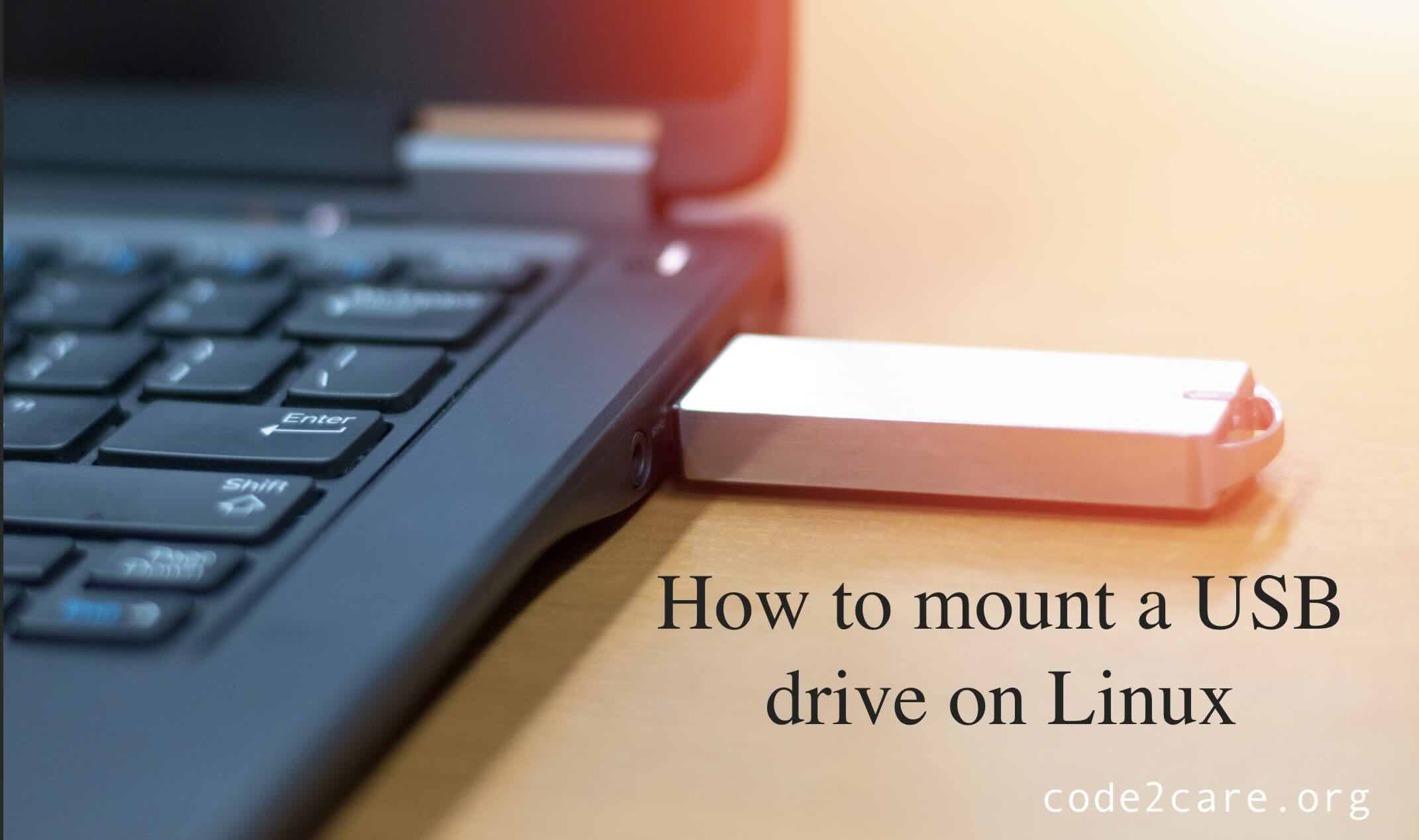How to mount a USB drive on Linux